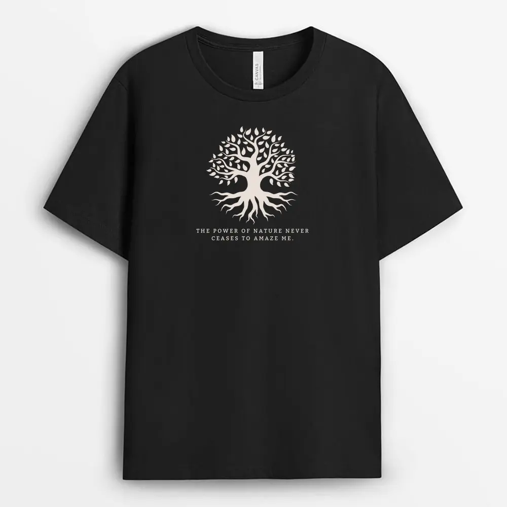 The Power Of Nature Never Ceases To Amaze Me Hostxgap T-Shirt - Black